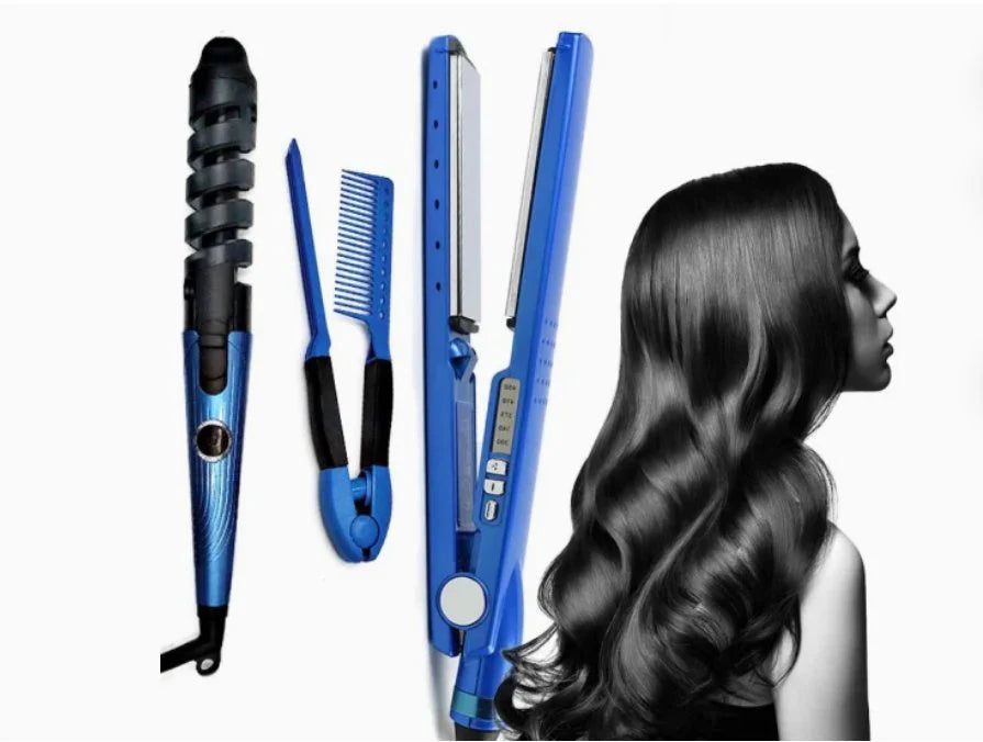 🔥 Splint Hair Straightener – مكواة تجعيد / فرد الشعر سبليت ٢‎-in‎-١
