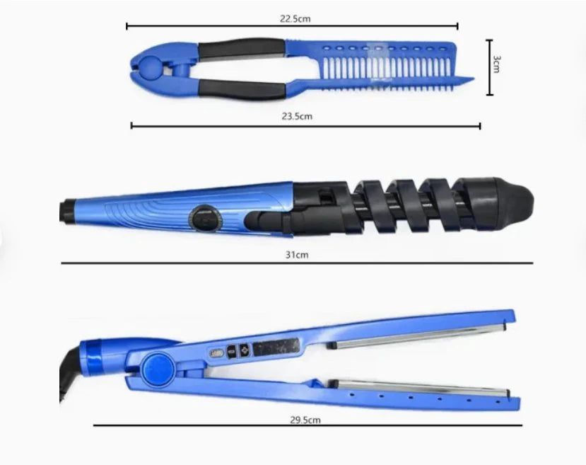 🔥 Splint Hair Straightener – مكواة تجعيد / فرد الشعر سبليت ٢‎-in‎-١