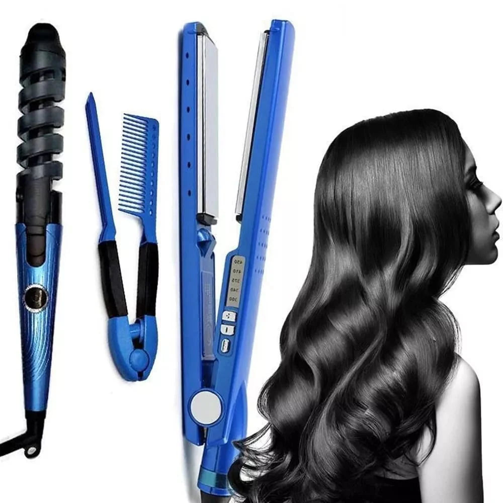 🔥 Splint Hair Straightener – مكواة تجعيد / فرد الشعر سبليت ٢‎-in‎-١