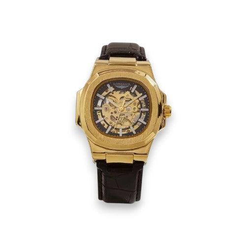 🔥 Barrel Mechanical Men’s Watch – ساعة ميكانيكية رجالية برميلية