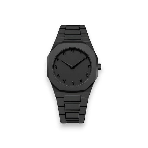🔥 Stainless Steel Arabic Watch – ساعة عربية من الستانلس ستيل