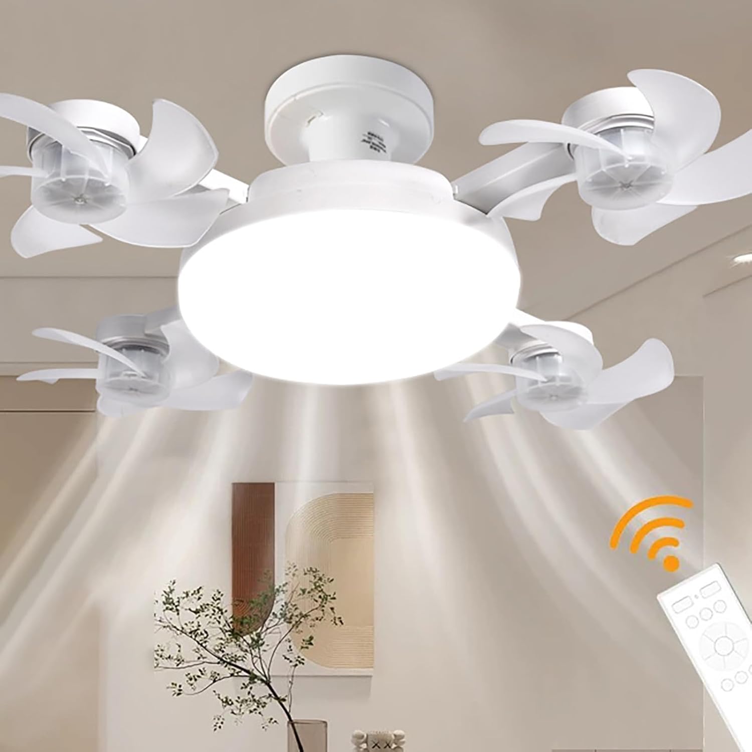 🔥 F4 Multifunctional Fan Light – مصباح مروحة متعدد الوظائف F4