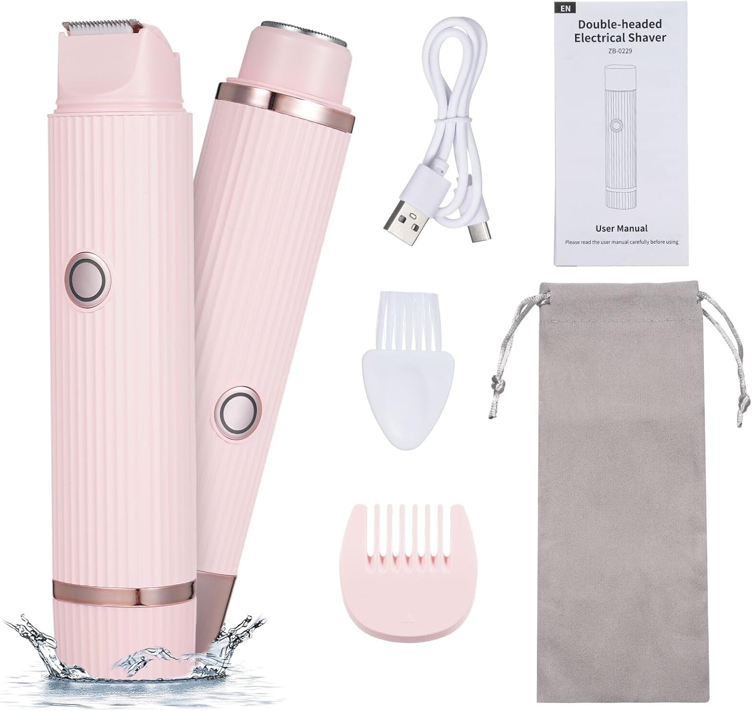 🔥 Double Head Electric Shaver – ماكينة حلاقة كهربائية برأسين مزدوجين