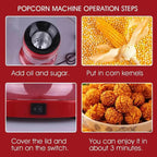 🔥 Oil-Free Popcorn Maker – ماكينة فشار بدون زيت