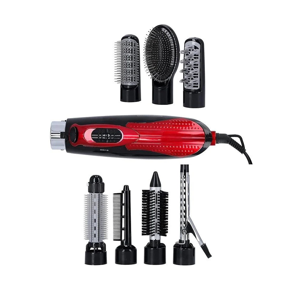 🔥 8-in-1 Multi-Function Hair Styler Kit – عدة تصفيف الشعر ٨-في-١ متعددة الاستخدام