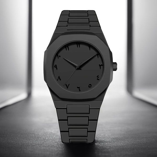 🔥 Stainless Steel Arabic Watch – ساعة عربية من الستانلس ستيل