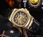 🔥 Barrel Mechanical Men’s Watch – ساعة ميكانيكية رجالية برميلية