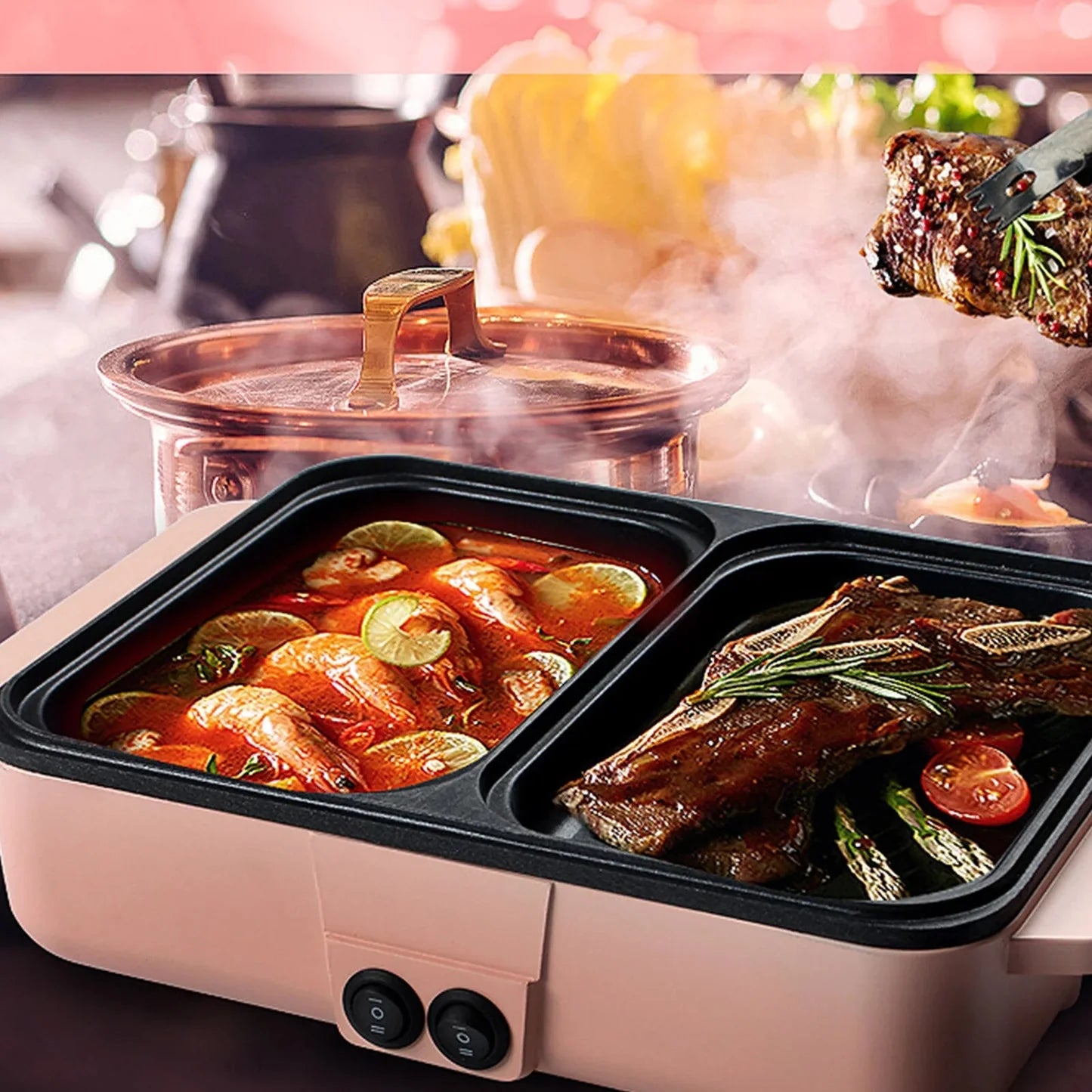 🔥 Dessini Regina Chafing Dish / BBQ Pot – دِسيني ريجينا طنجرة شواء وسخان تقديم