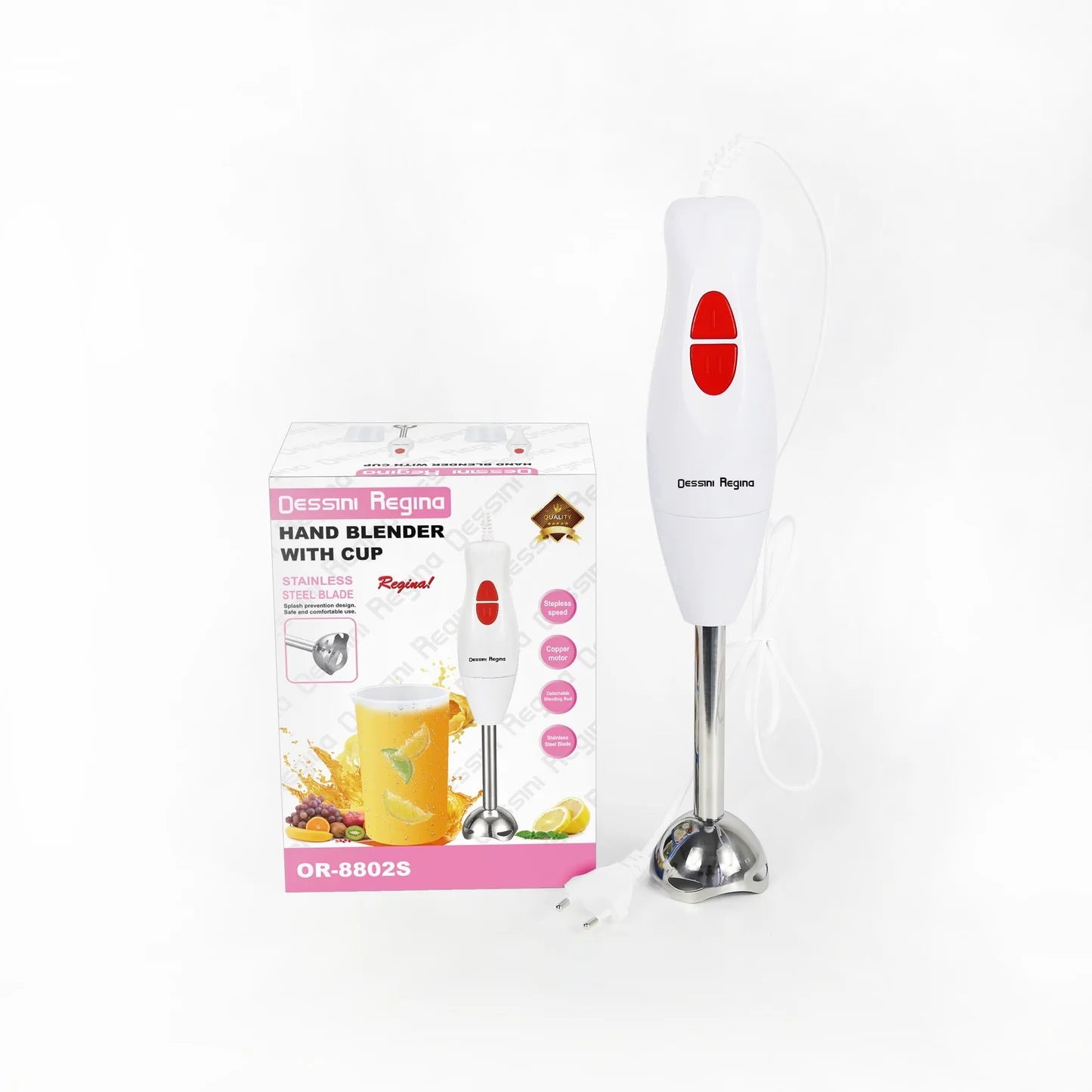 🔥 Dessini Regina Hand Blender With Cup – خلاط يدوي ديزيني ريجينا مع كوب