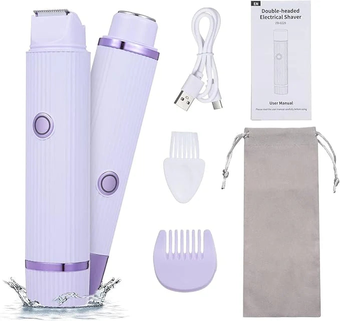 🔥 Double Head Electric Shaver – ماكينة حلاقة كهربائية برأسين مزدوجين