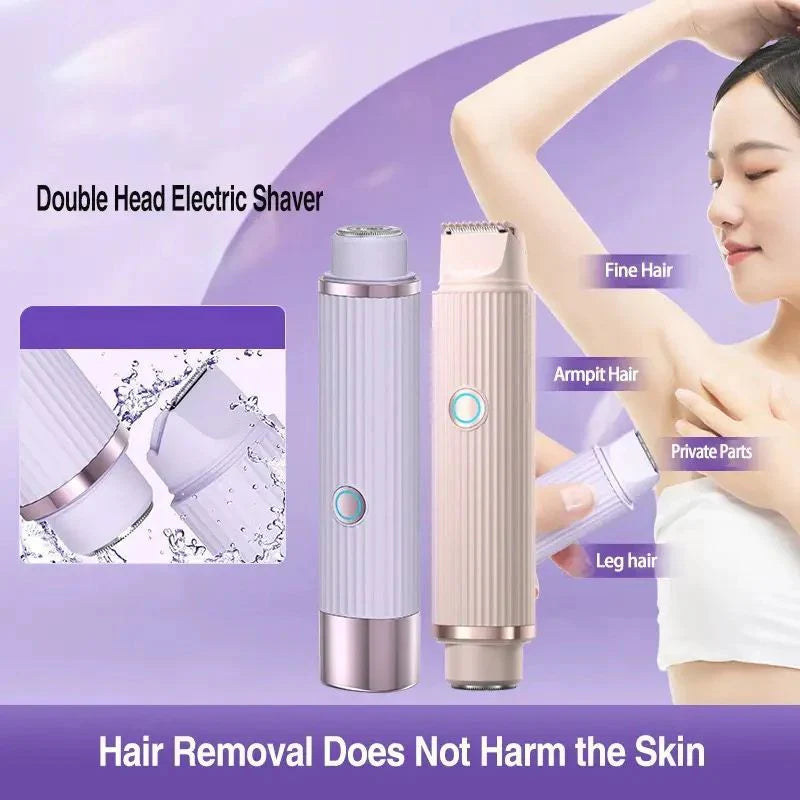 🔥 Double Head Electric Shaver – ماكينة حلاقة كهربائية برأسين مزدوجين