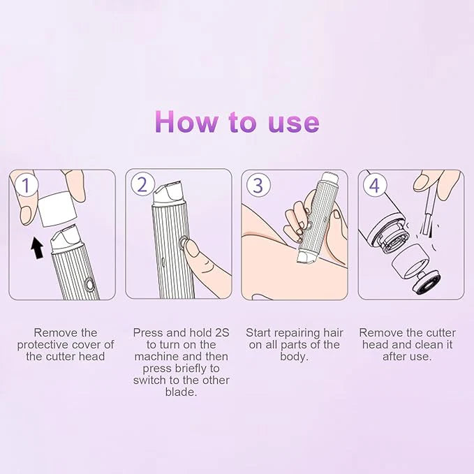 🔥 Double Head Electric Shaver – ماكينة حلاقة كهربائية برأسين مزدوجين