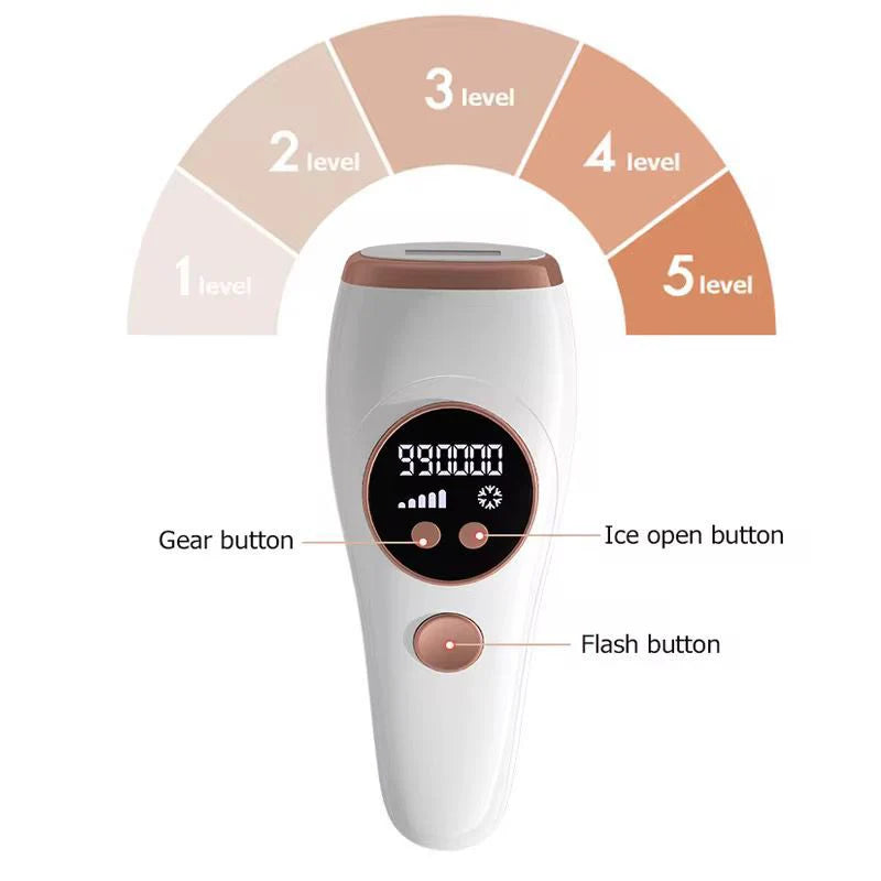 🔥 Ice Cold IPL Hair Removal Device – جهاز إزالة الشعر IPL بالتبريد