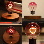 🔥 Levitating Heart LED Bulb Lamp – مصباح قلب عائم LED فريد
