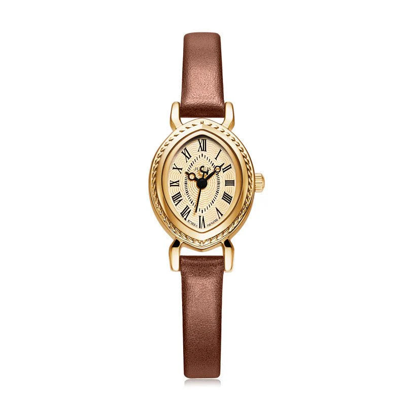 🔥 Oval Belt Quartz Waterproof Fashion Watch – ساعة حزام بيضاوي كوارتز مقاومة للماء