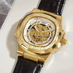 🔥 Barrel Mechanical Men’s Watch – ساعة ميكانيكية رجالية برميلية