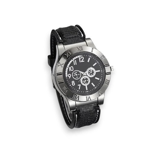 🔥 Military USB Lighter Watch – ساعة عسكرية بولايت USB مدمجة