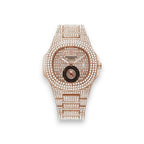 🔥Jewelled Calendar Quartz Watch – ساعة كوارتز مرصعة بالكامل مع تقويم للأزواج