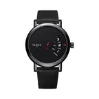 🔥 Men’s Turntable Waterproof Quartz Watch – ساعة كوارِتز رجالية مقاومة للماء بتصميم قرص الفينيل