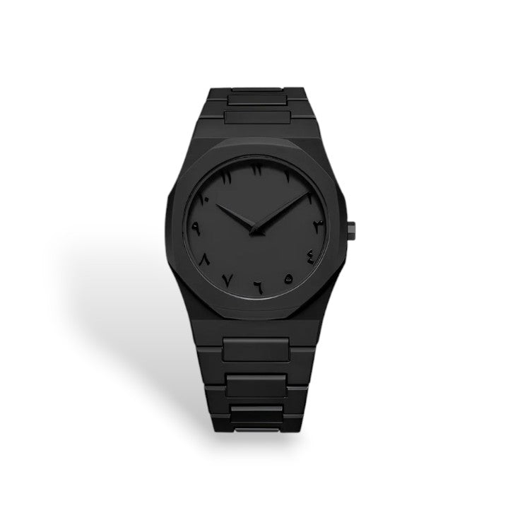 🔥 Stainless Steel Arabic Watch – ساعة عربية من الستانلس ستيل