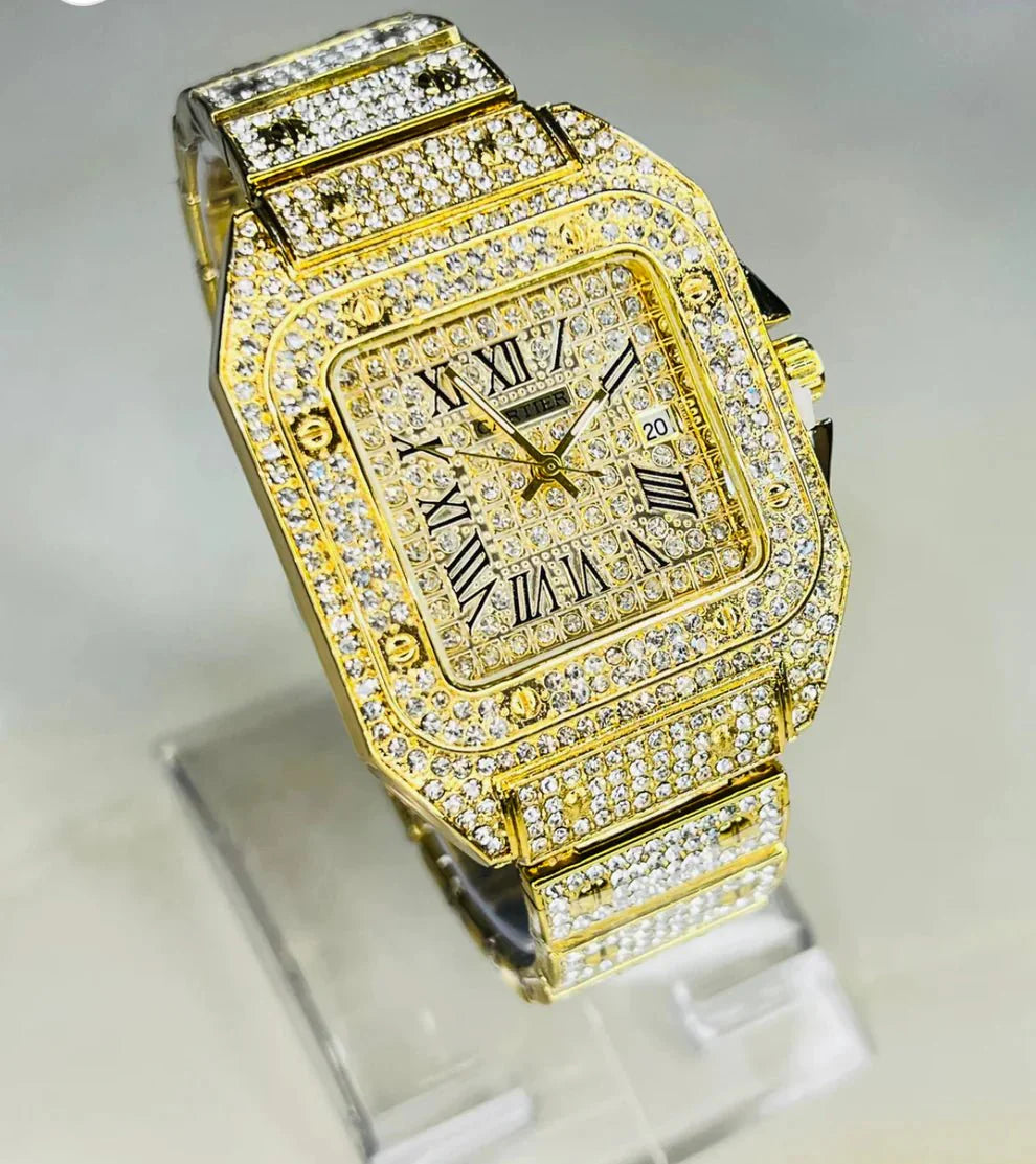 🔥 Women Gold Watch – ساعة ذهبيّة نسائية أنيقة