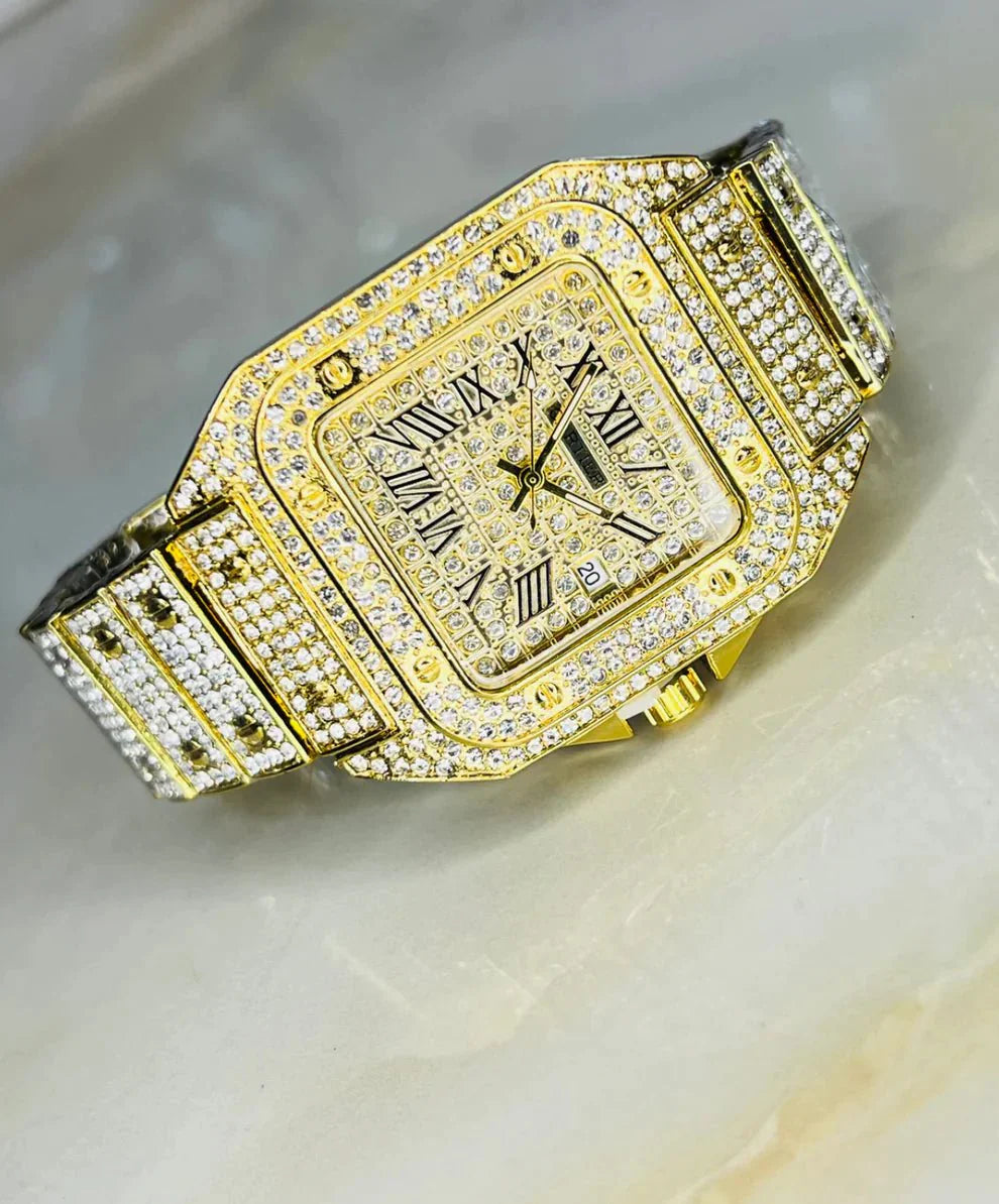 🔥 Women Gold Watch – ساعة ذهبيّة نسائية أنيقة