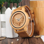 🔥 Wooden Bamboo Couple Watch – ساعة خشبية بامبو للأزواج